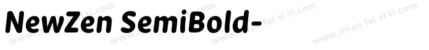 NewZen SemiBold字体转换